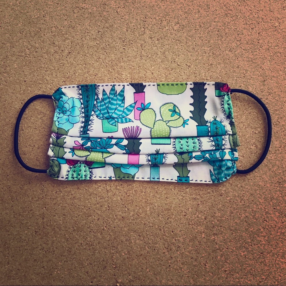 New Hand Sewn Fashion Mask - Cactus